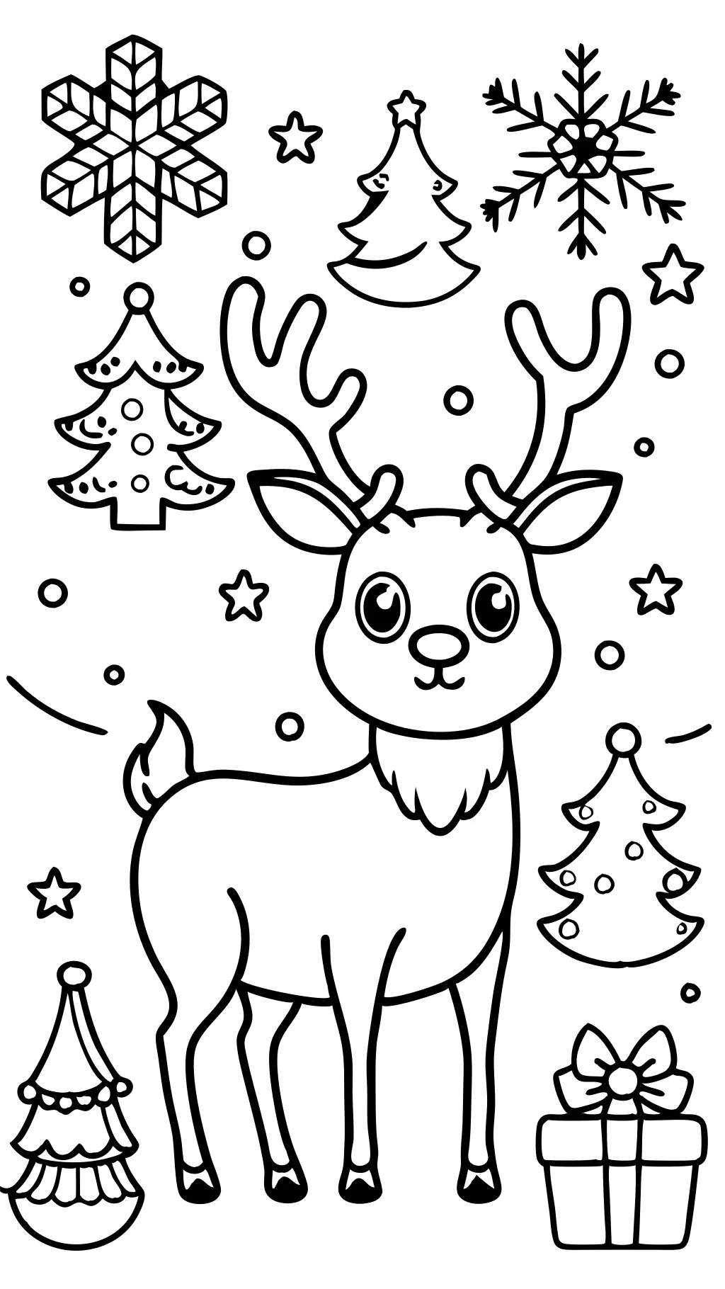 reindeer printable coloring pages